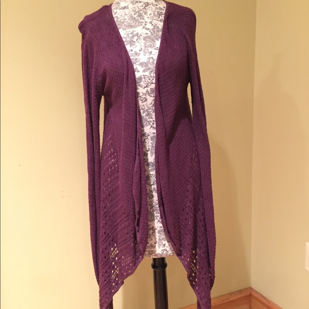 Deep purple lightweight knit sweater - Nordstrom M